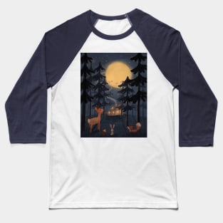 Forest night Baseball T-Shirt